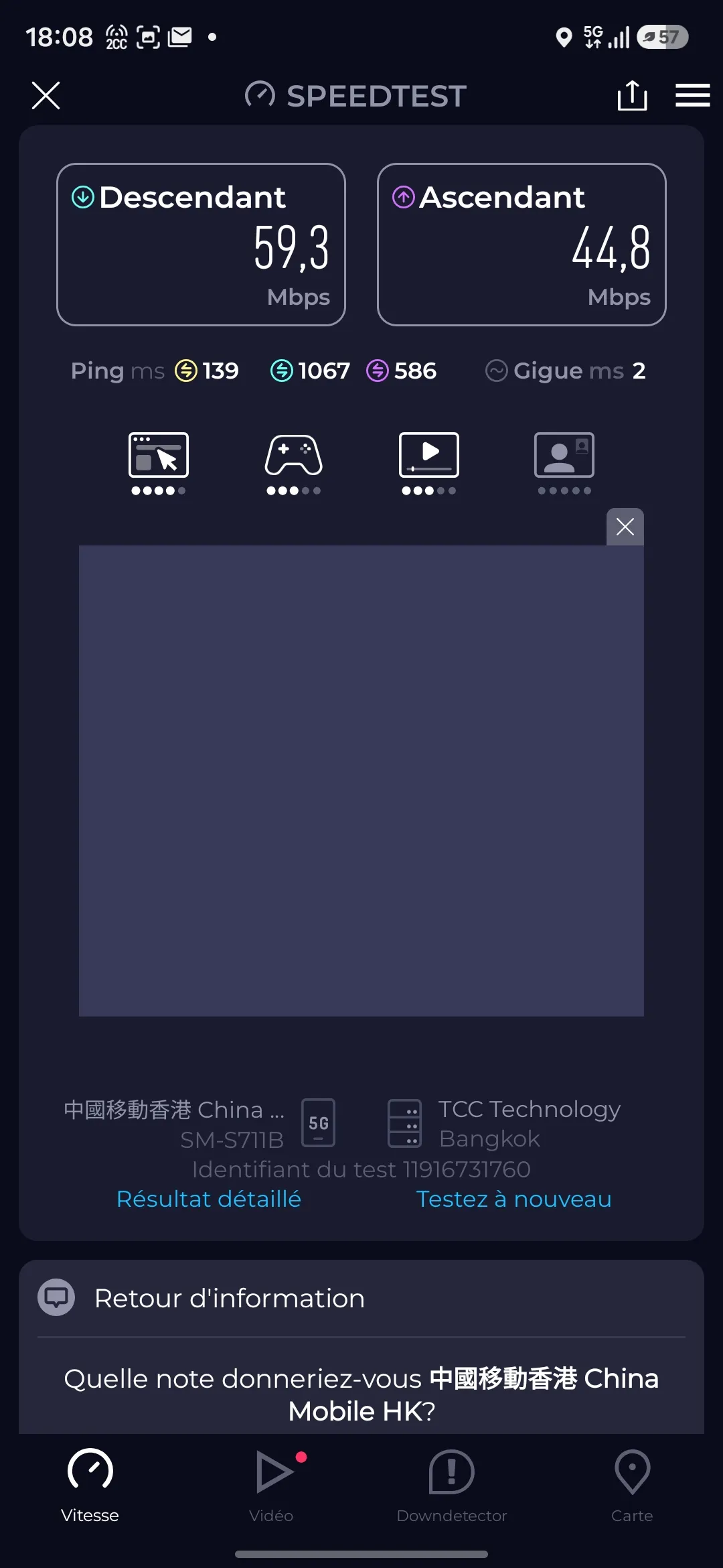 Speedtest screenshot Phunpim