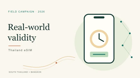 Real-world validity illustration for the Thailand eSIM campaign
